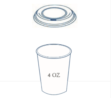כוסות נייר לשתייה חמה - טבלת מכסים - כוסות חד פעמי